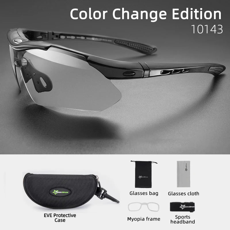 See clearly on every ride with ROCKBROS cycling glasses that adapt to light, speed, and every road you conquer.