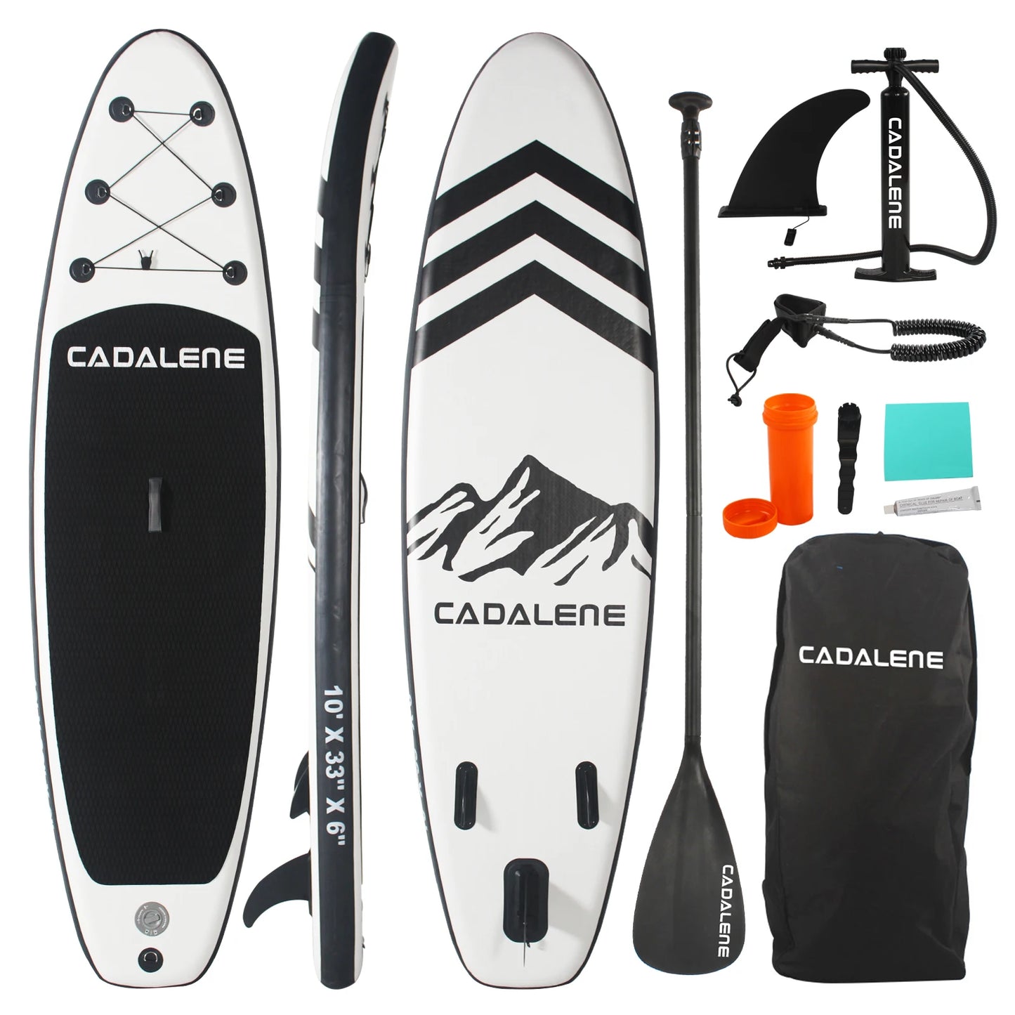Meet the CADALENE inflatable SUP, your portable gateway to on the water adventures, designed for easy setup, stable rides, and endless summer memories.