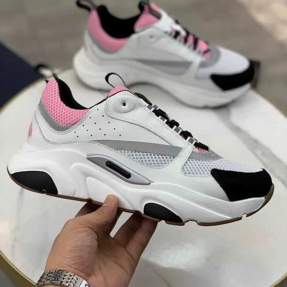 Men's Running Shoes Cushioned Road Sneakers Thick Soles Casual Jogging