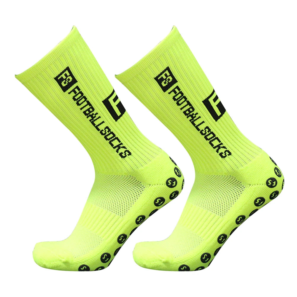 Non Slip Round Silicone Unisex Football Sock Training Dispensing Sport Stockings