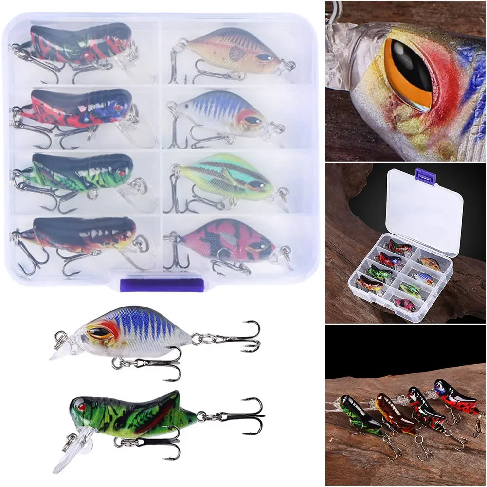 Experience lifelike action, precise casting, and confident strikes with the Shunmaii Mini Crankbait Wobbler set, designed for saltwater conditions and serious freshwater targets alike.