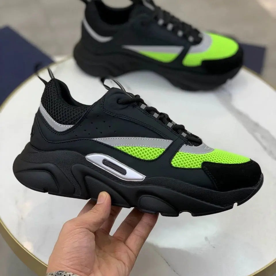 Men's Running Shoes Cushioned Road Sneakers Thick Soles Casual Jogging