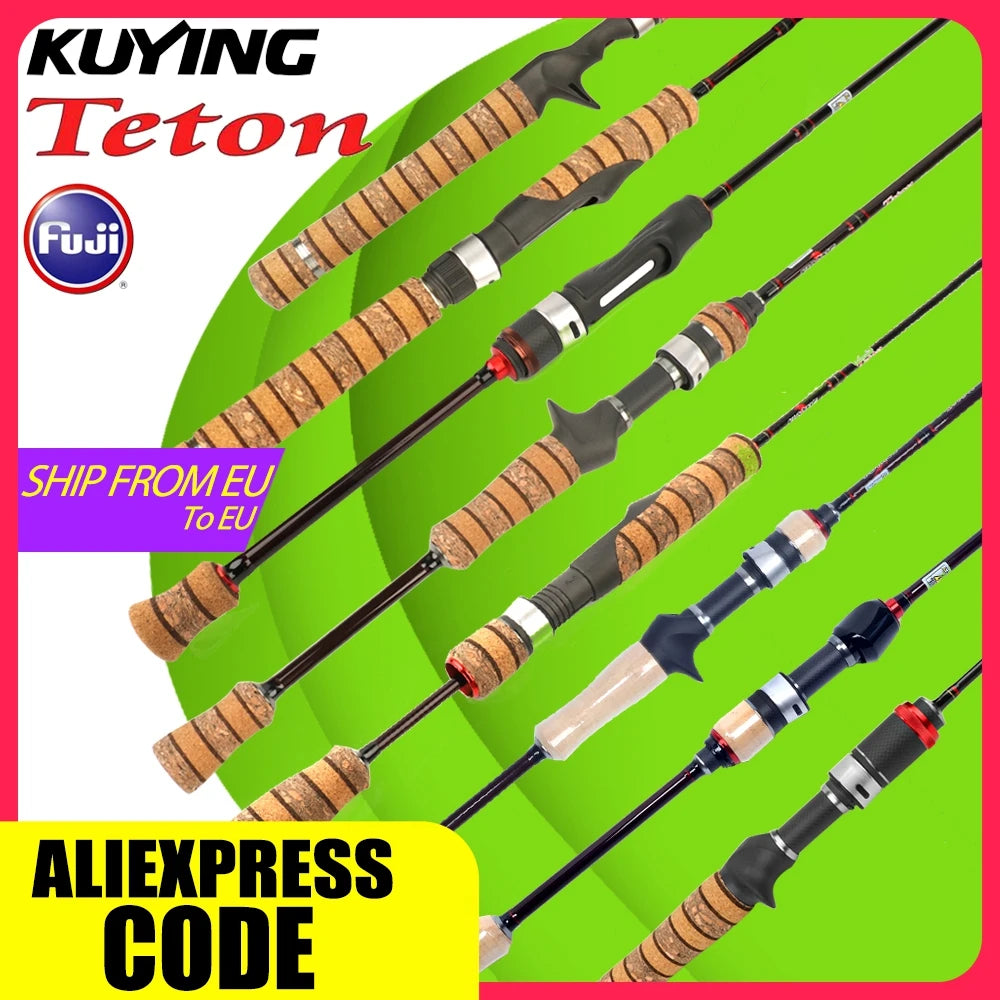 Experience featherweight sensitivity and rapid response with Kuying's Teton L Ul Sul carbon rod, designed for you to make ultralight lures and precise casts across lakes and rivers.