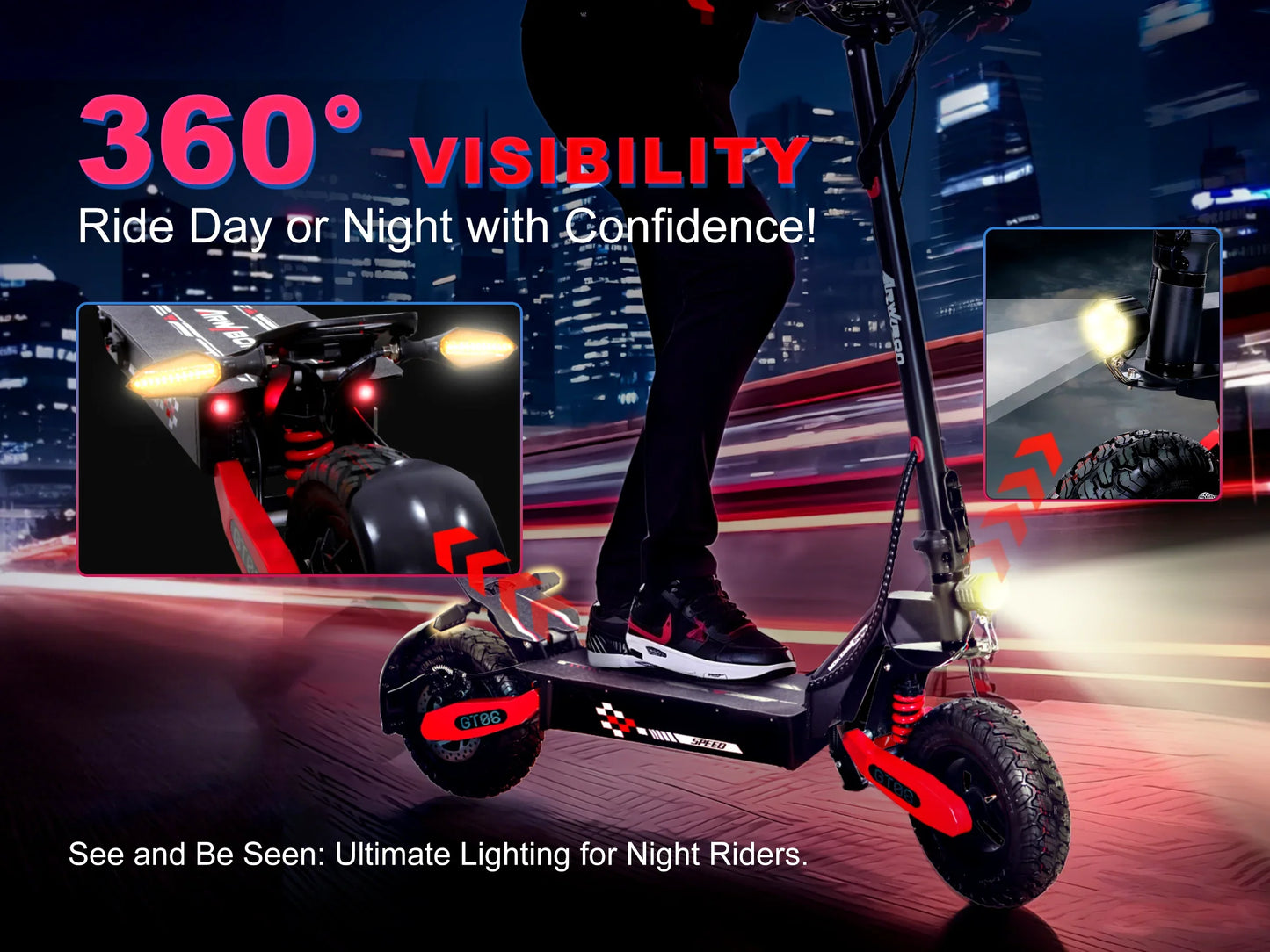 Take on every street and trail with the Arwibon GT06, your lightweight power commuter that folds in seconds.