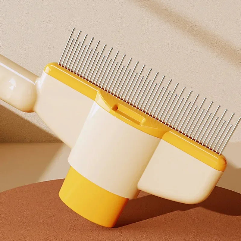 One Button Self Cleaning Dog Comb For Pet Hair Removal Massage Brush