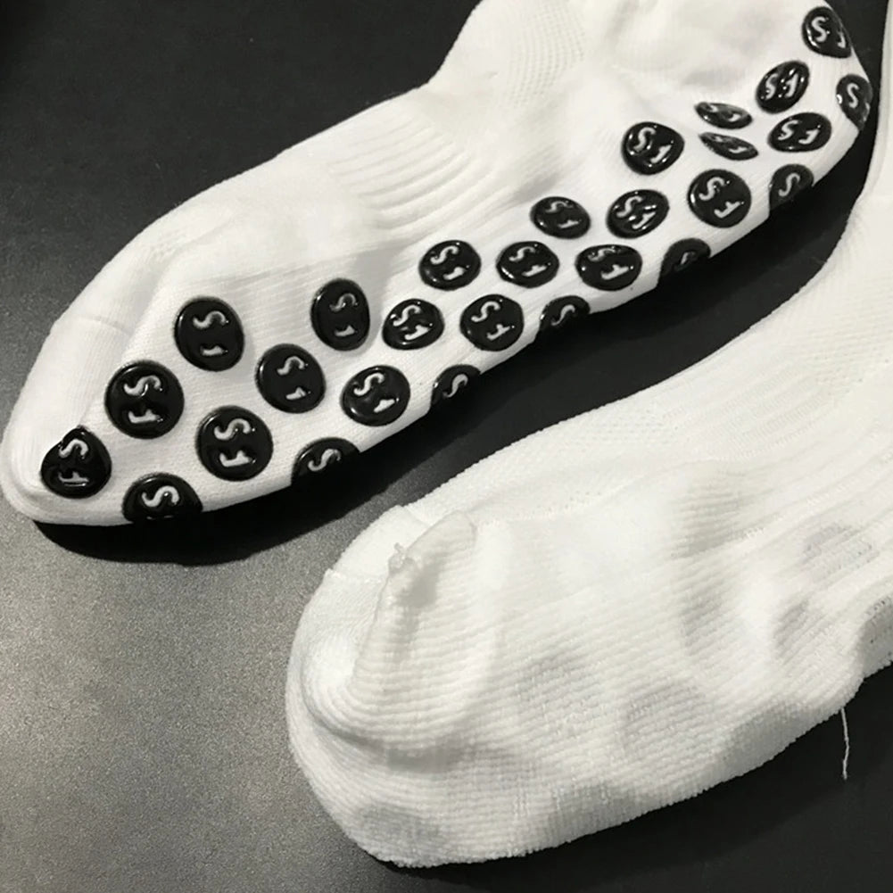 Non Slip Round Silicone Unisex Football Sock Training Dispensing Sport Stockings