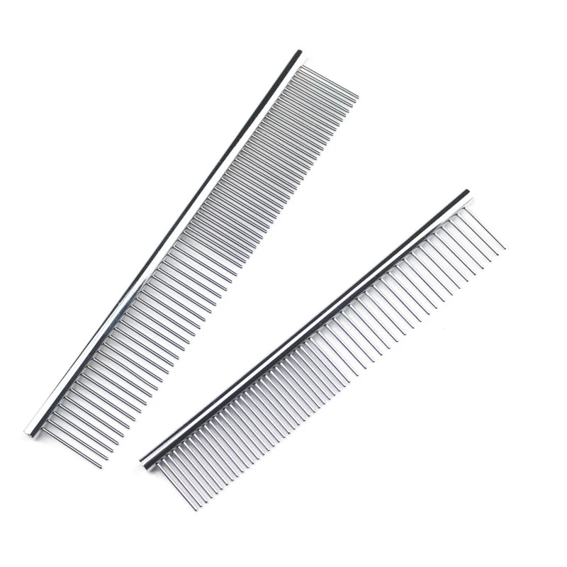 Discover a faster, gentler grooming routine with this stainless steel dog comb, engineered for long, thick coats, reducing tugging and leaving your pet looking neat and feeling comfortable.