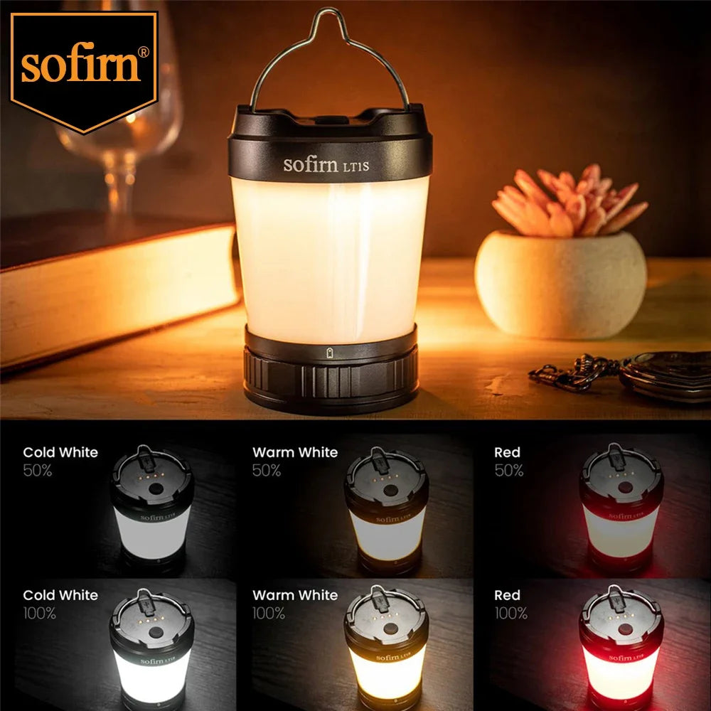 Sofirn LT1S Camping Light USB C 21700 Rechargeable Torch With Reverse Charging