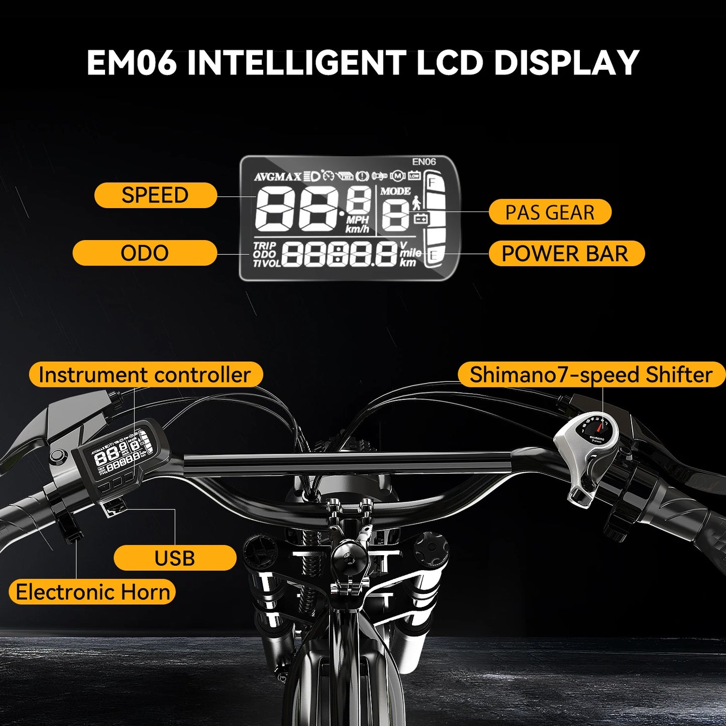 1600W Peak Electric Bike for Adults Cybervelo EK11 Full Suspension 30+MPH Off-road E-Motocycle Snow Beach Urban Ebike