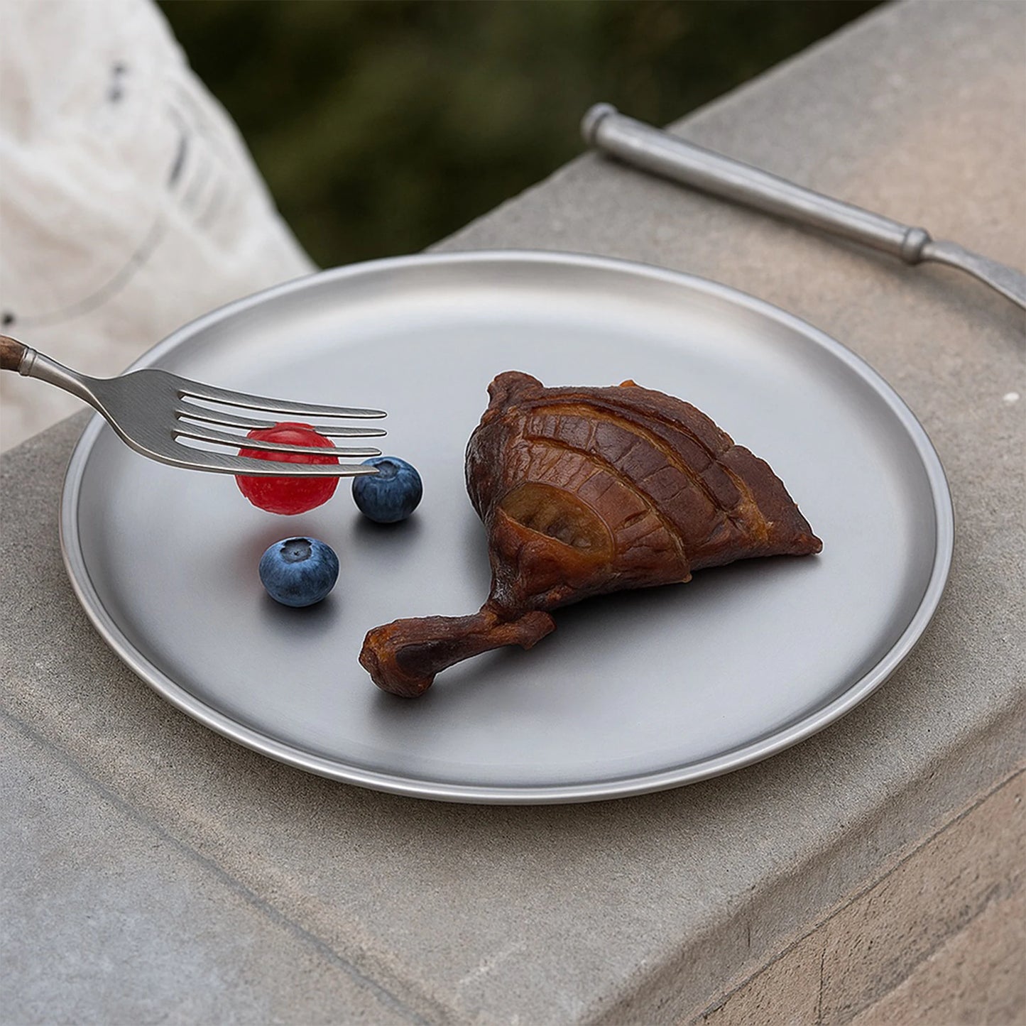 Shunmaii Titanium Purification Plate Rustproof Portable Travel Tableware