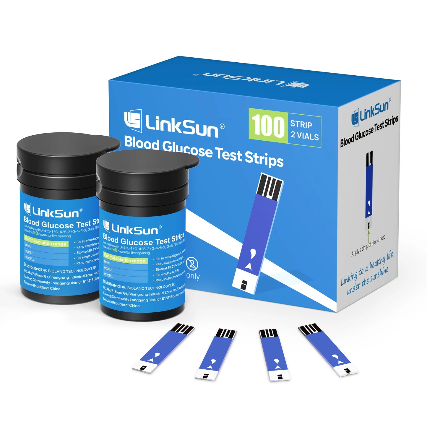 Introducing the Linksun G-425-2 Glucometer Kit, the all-in-one tool for reliable home diabetes testing.