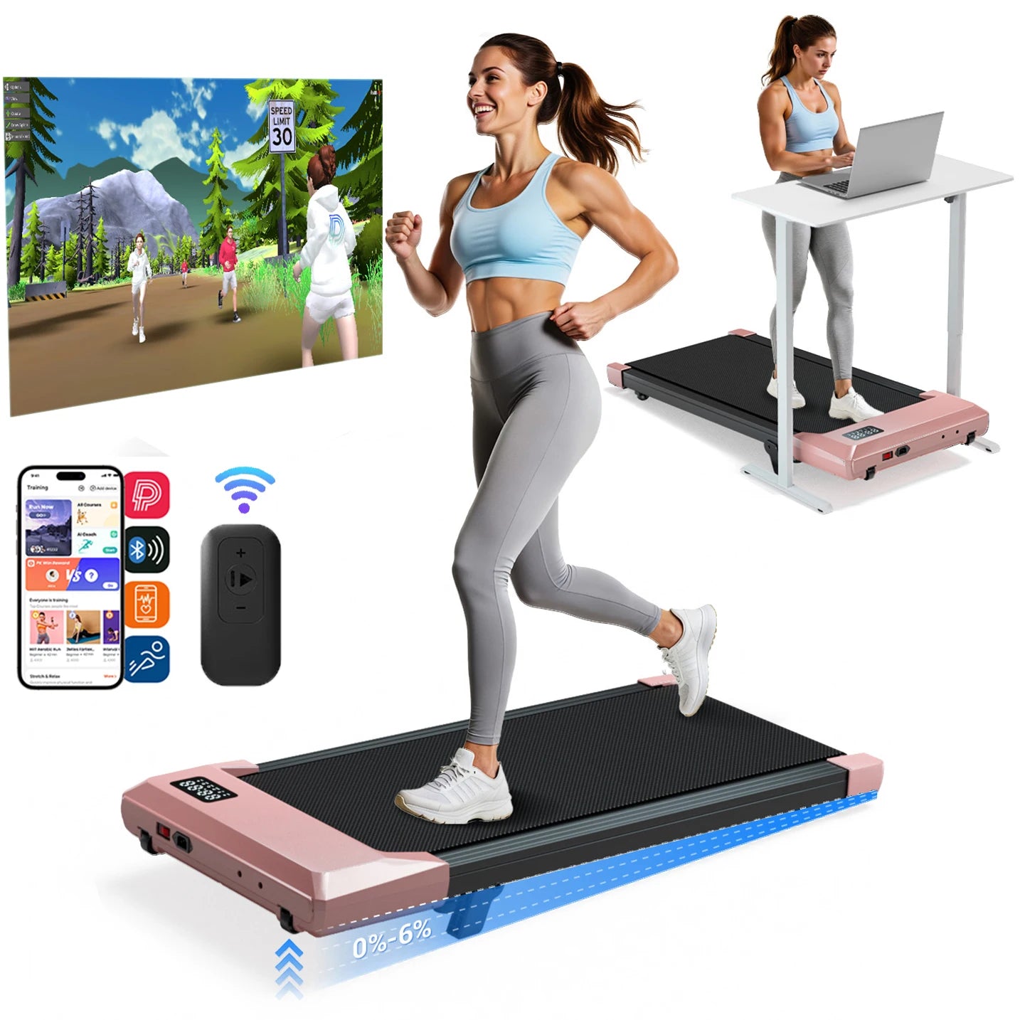 Transform your routine with a compact under-desk treadmill that brings powerful walking into your day.