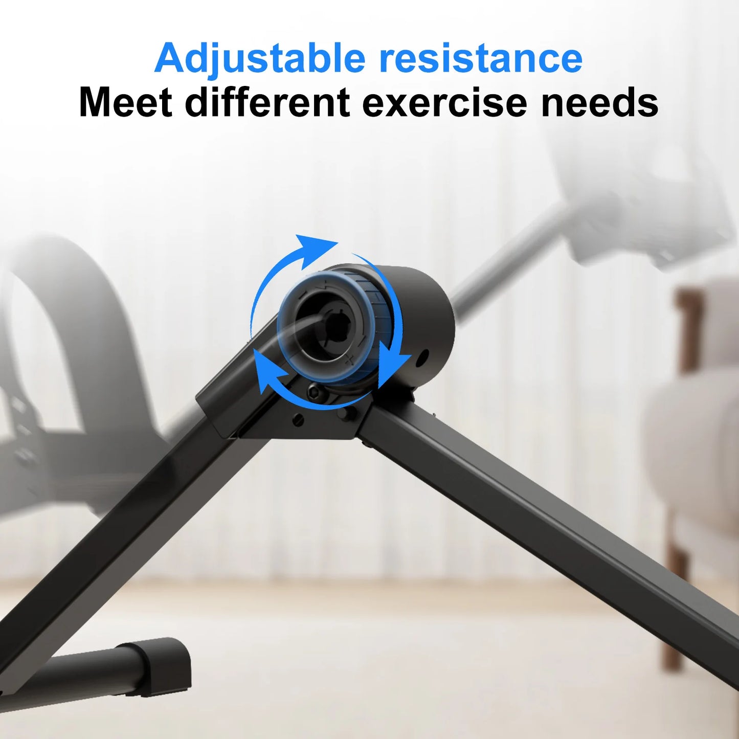 Superun Under Desk Mini Exercise Bike With Folding Pedal Exerciser Display
