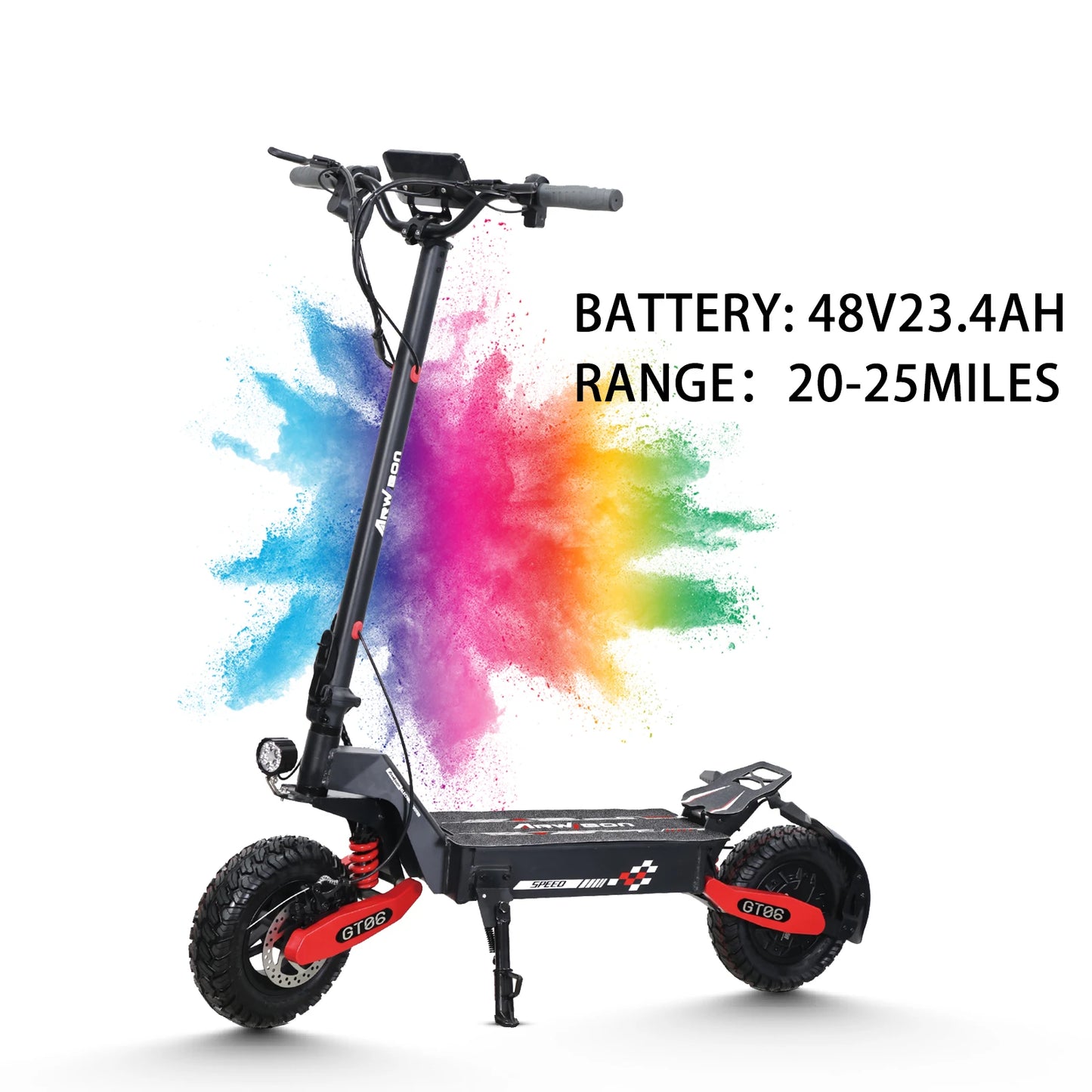 Take on every street and trail with the Arwibon GT06, your lightweight power commuter that folds in seconds.