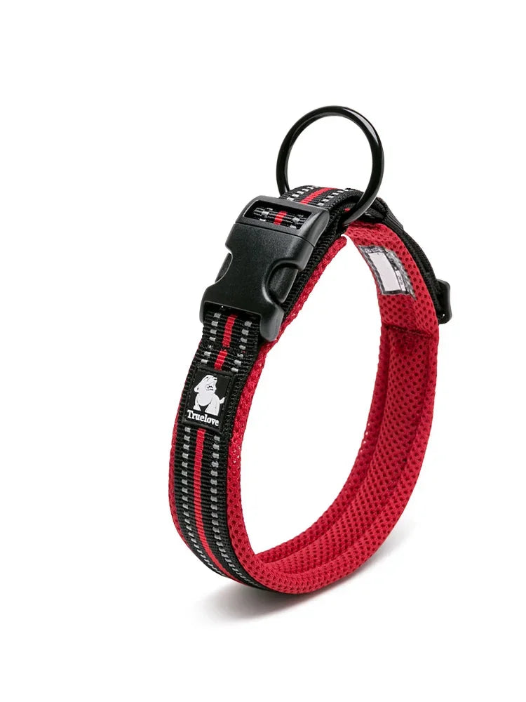 TrueLove Nylon Adjustable Padded Reflective Dog And Cat Collar TLC5011