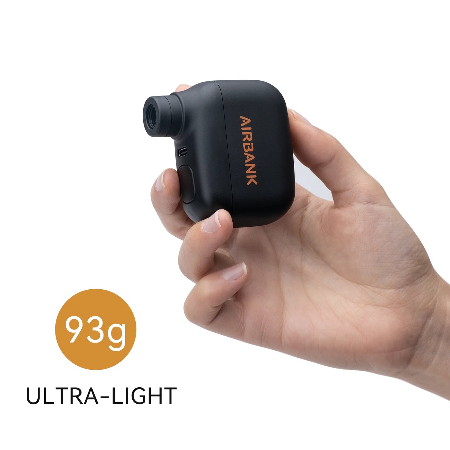Meet your on-the-go tire inflator that powers up fast and fits in your pocket.