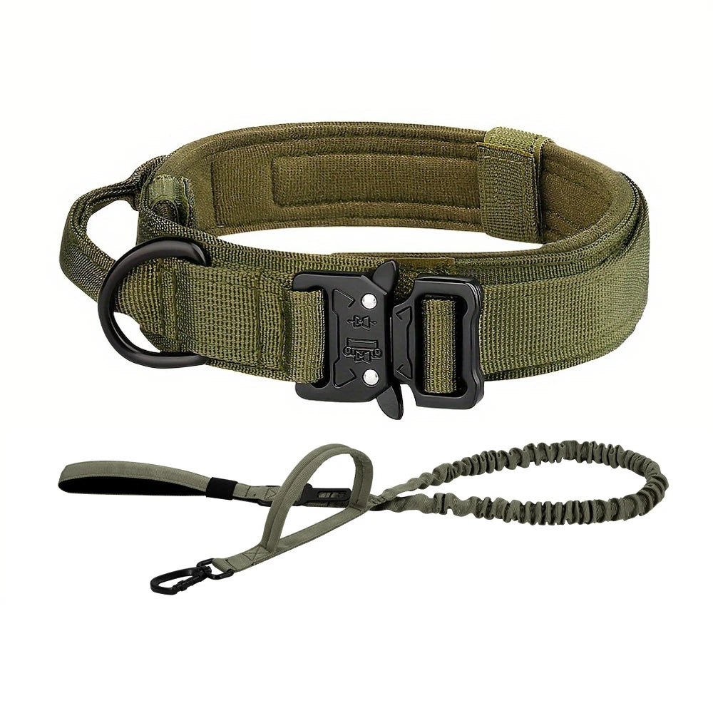 PETRAVELCN Dog Training Collar Set Adjustable Tactical Collar And Leash