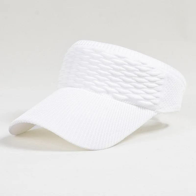 Outdoor Sport Tennis Golf Running Travel Beach Hat Women Anti-UV Sun Hat Breathable Adjustable Empty Top Visor Cap for Men