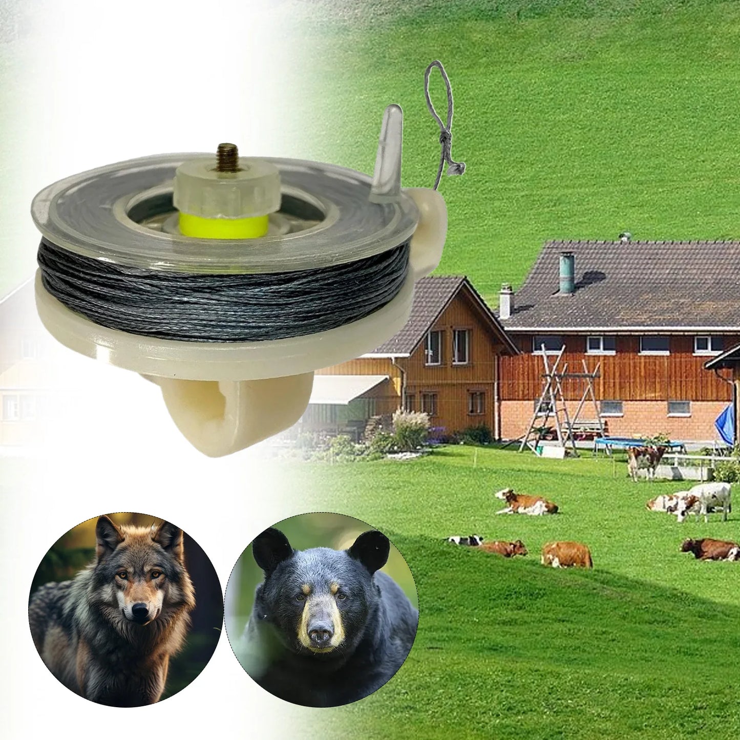 Camping Perimeter Alarm Trip Wire With Reusable Reel Outdoor Tent Periphery Trip Alarm Trip Wire Trip Cord Trigger Rope For Camp