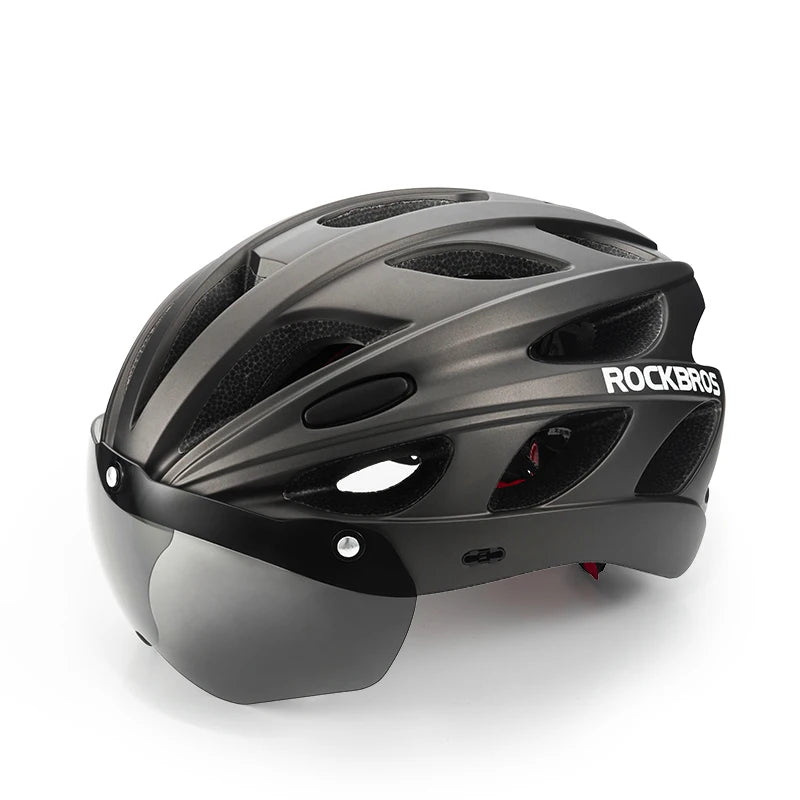 Ride with confidence in the ROCKBROS cycling helmet, a lightweight, integrated head protection for every MTB and road adventure, built for all-season durability.
