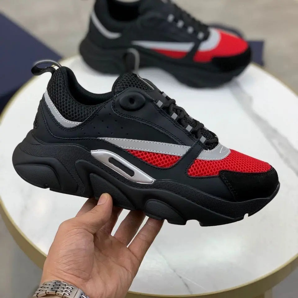 Men's Running Shoes Cushioned Road Sneakers Thick Soles Casual Jogging