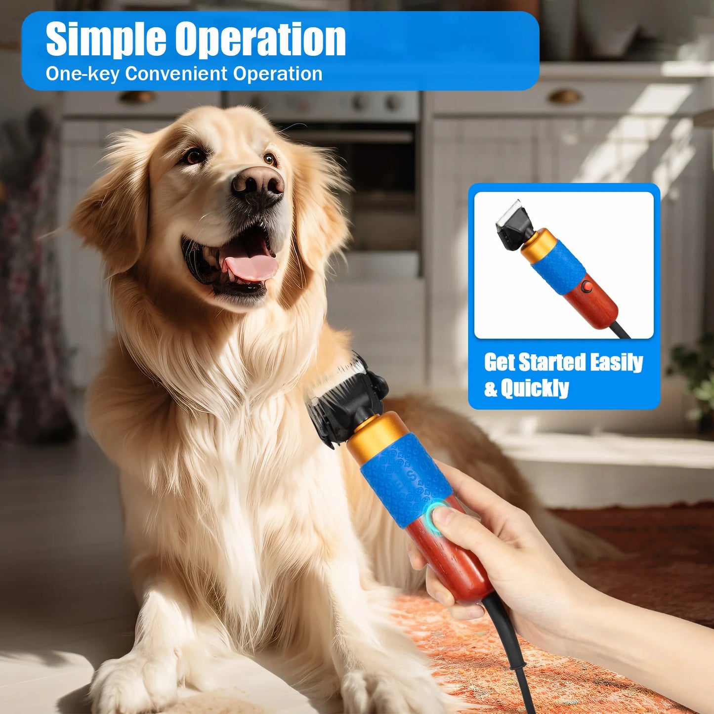 Effortless, professional grooming for every animal starts with these rugged electric fur shears, helping you achieve quiet power, reliable cuts, and comfortable operation for long sessions.