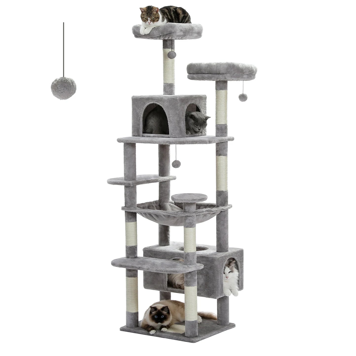 PAWZ Road presents a large cat tree and tower that turns indoor play into a vertical adventure for your cat.