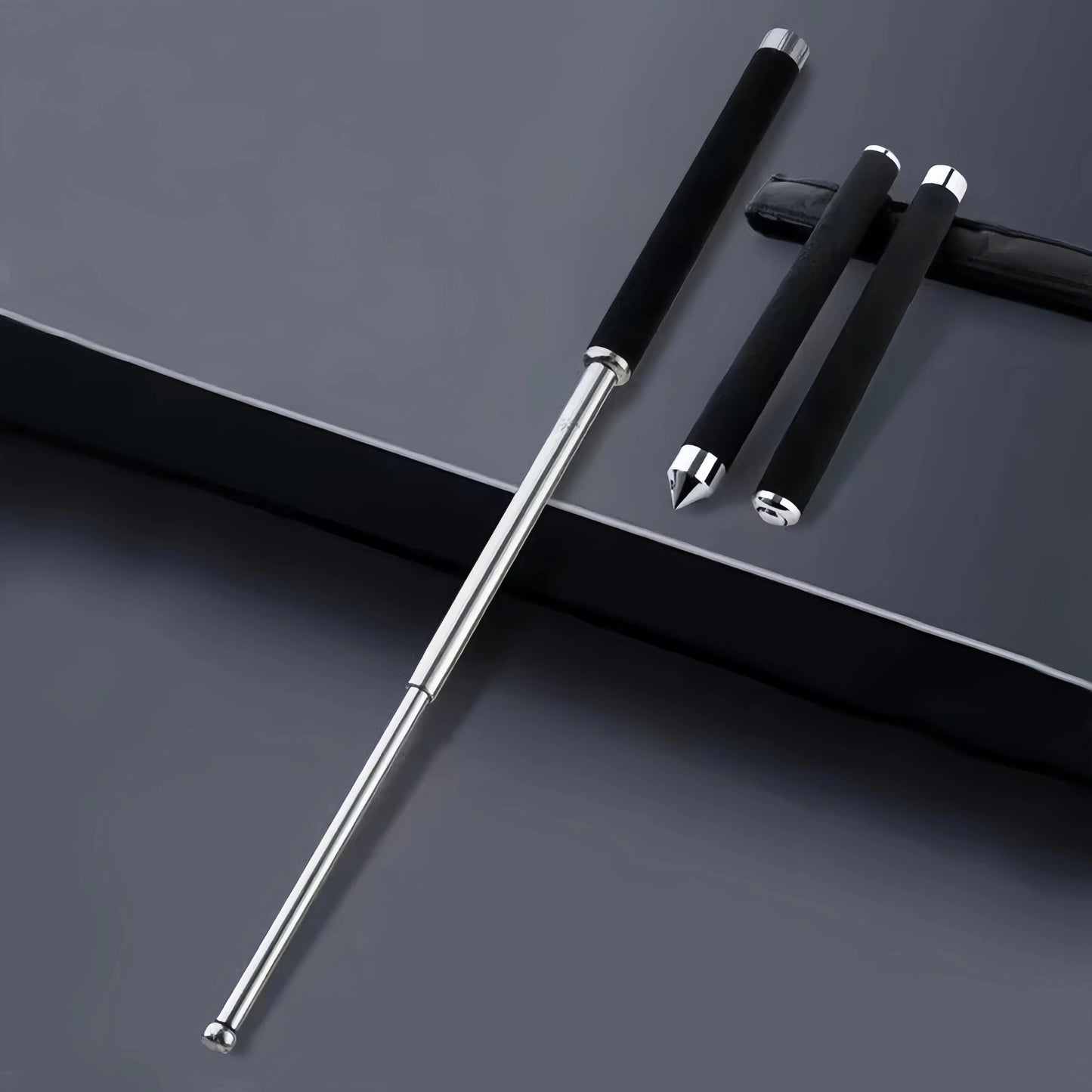 Lightweight Metal Folding Trekking Stick For Outdoor Hiking And Camping Portable