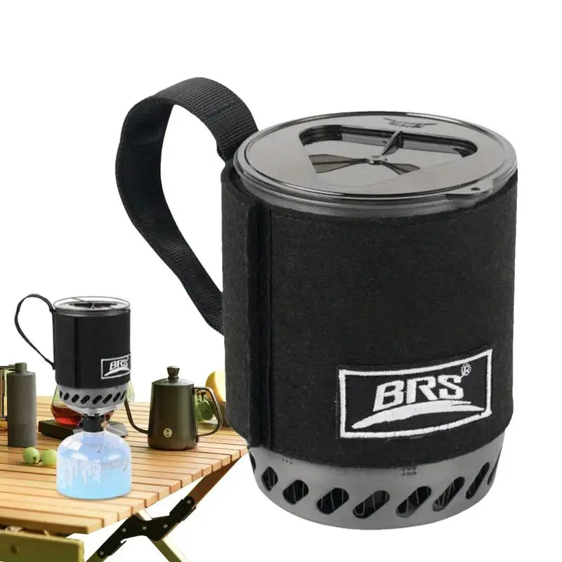 BRS 61 Jet Boil Camping Pot Stove With Heat Exchanger Portable Gas Stove