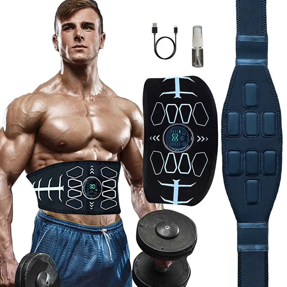 Experience a firmer core with Brangdy EMS Muscle Stimulator, a portable belt that tones abs and elevates your fitness routine.