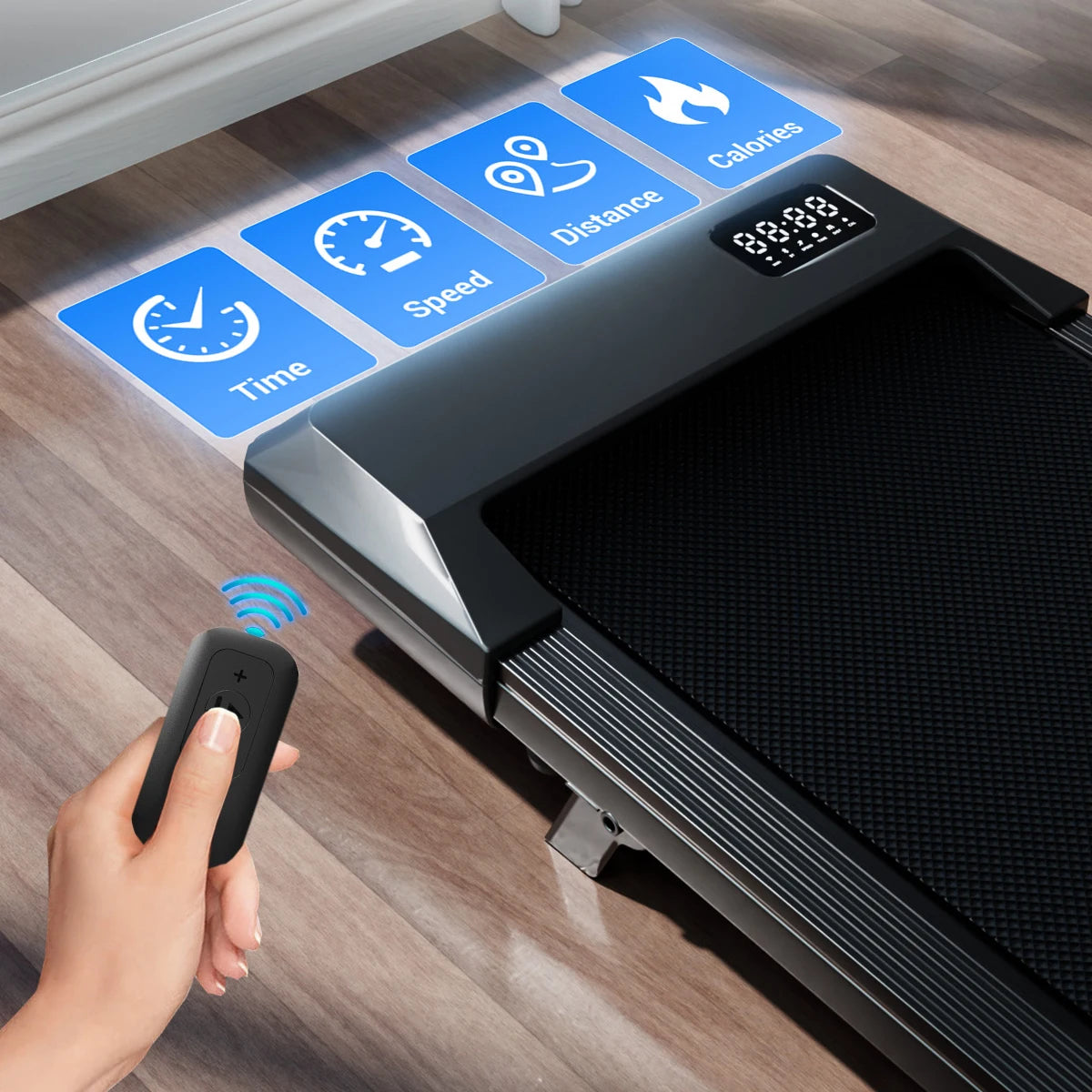 Transform your routine with a compact under-desk treadmill that brings powerful walking into your day.