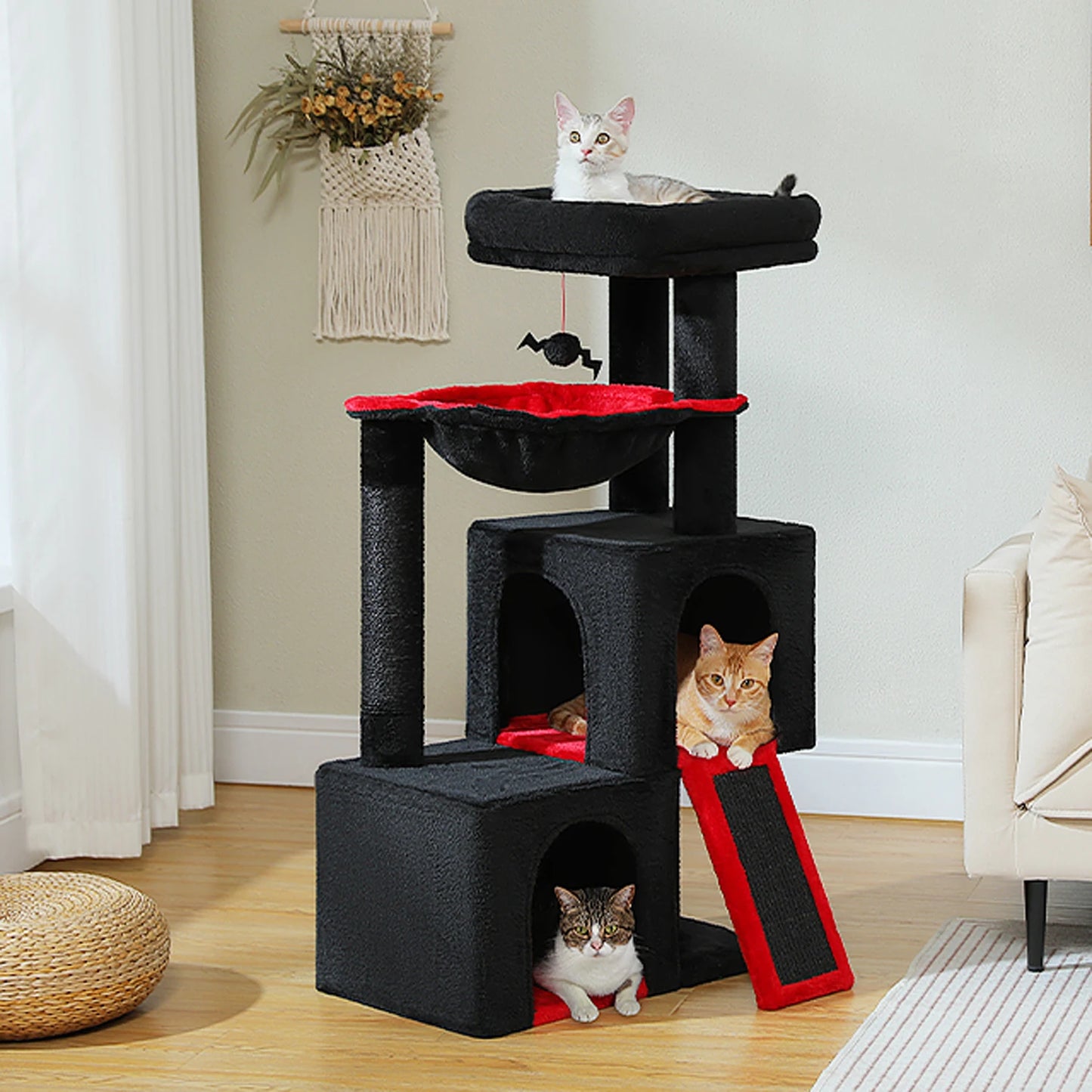 Unlock endless feline adventures with the PAWZ Road Large Cat Tree, a multi level playground built for indoor cats.