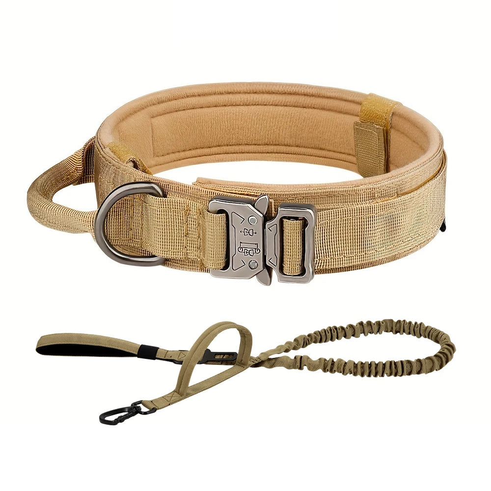 PETRAVELCN Dog Training Collar Set Adjustable Tactical Collar And Leash