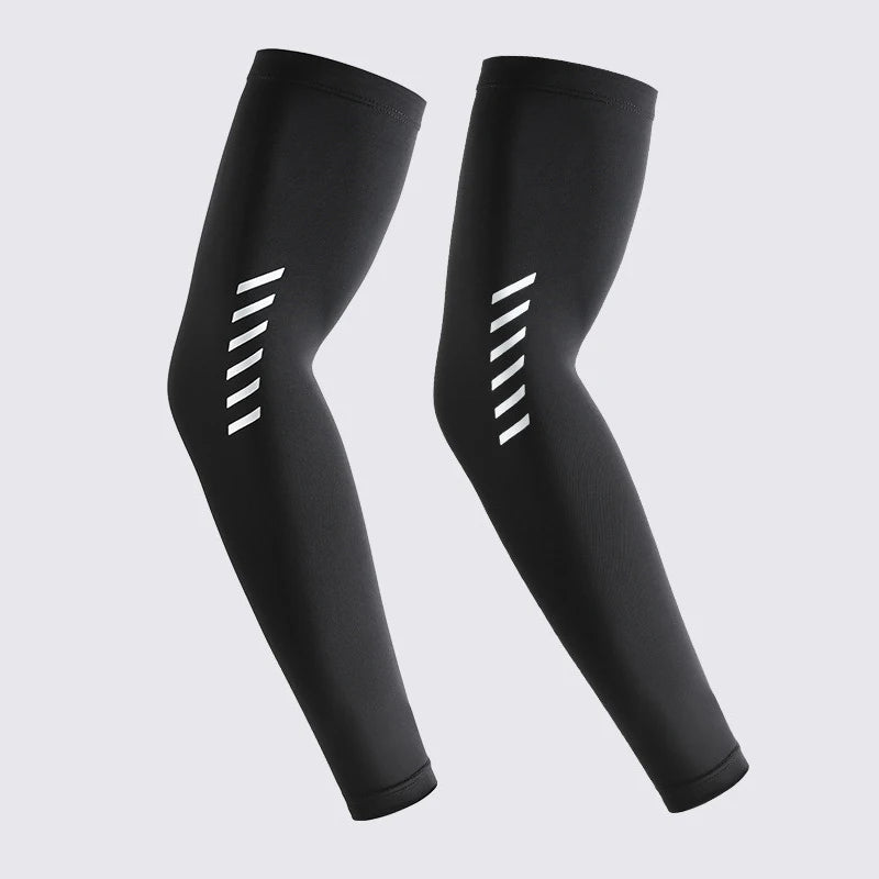 UPF 50+ Summer Thin Sun-protective Sleeve Men Anti-UV Arm Sleeves for Driving Cycling Male Arm UV Protection Ice Silk Sleeve