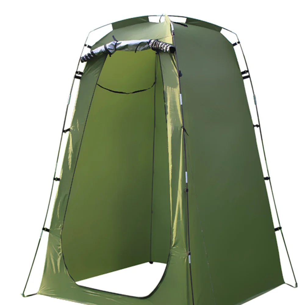 6Ft Camping Shower Tent Privacy Changing Room Canvas Aluminum Poles