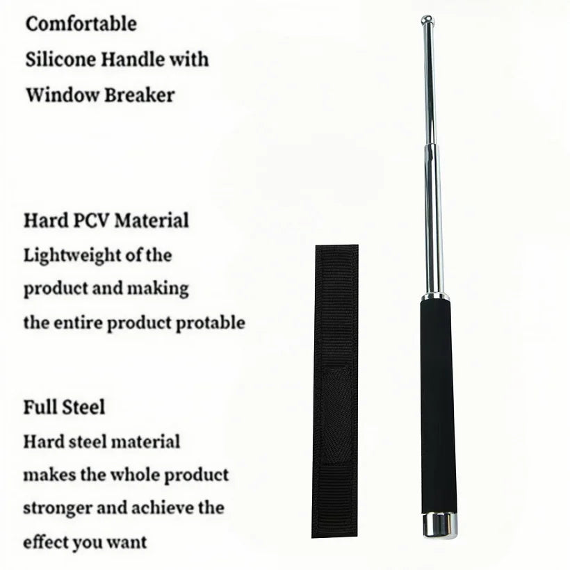 Lightweight Metal Folding Trekking Stick For Outdoor Hiking And Camping Portable