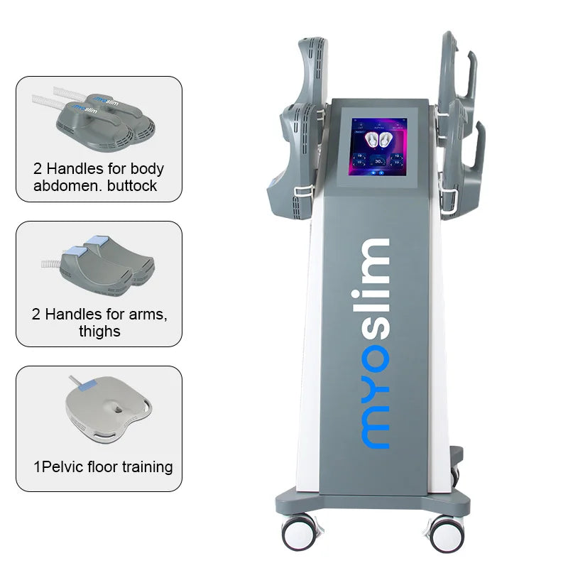 Unleash your best silhouette with the MYOSLIM EMS Body Slimming Machine and feel the difference in every session.