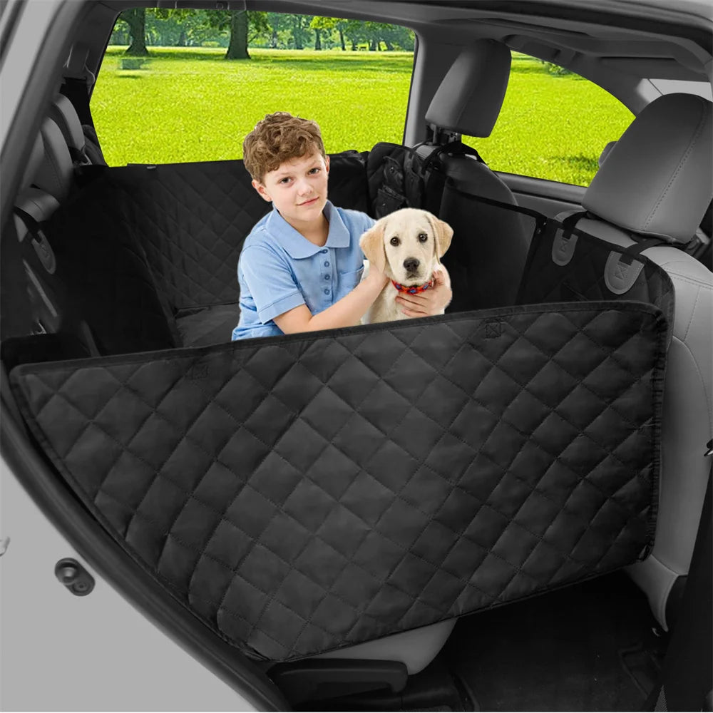 Transform car trips into a safer, comfier journey with this waterproof back seat extender that doubles as a snug dog hammock for any trip.