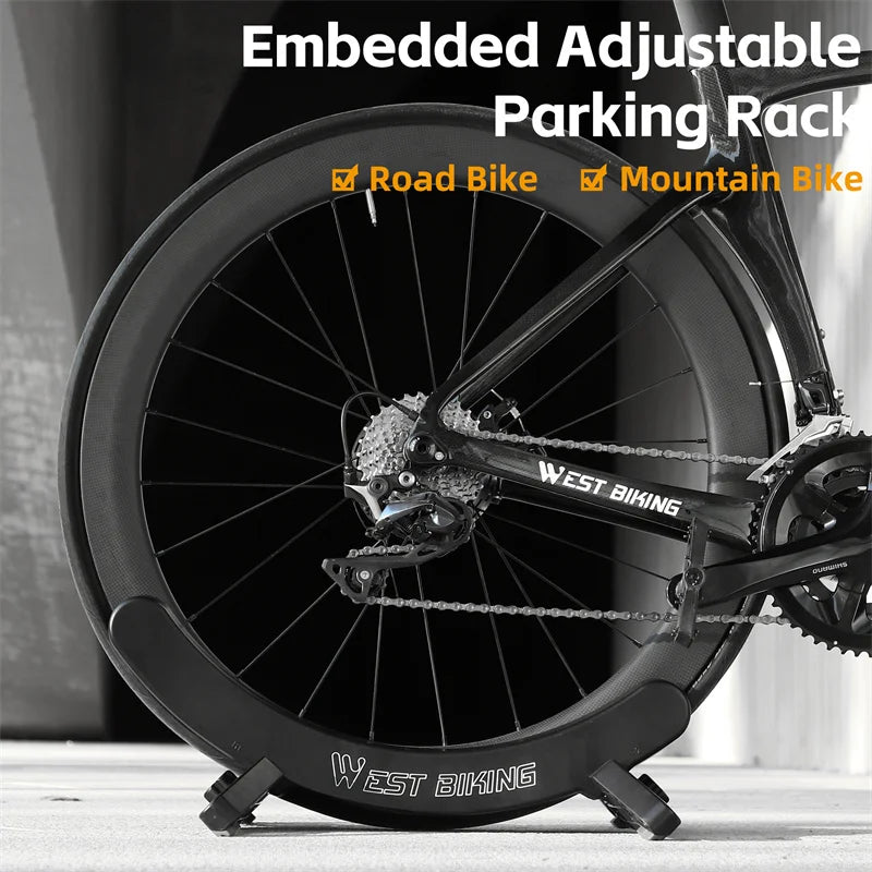 Streamline your bike storage with the West Biking indoor floor stand, a sturdy, adaptable solution for every ride.