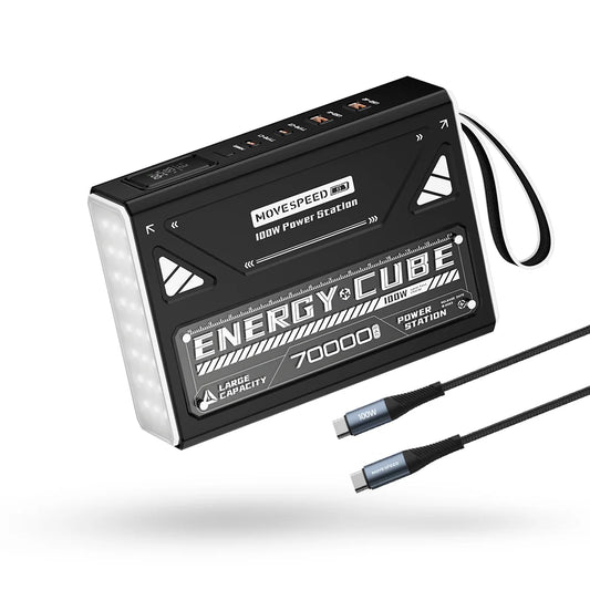 Meet the MOVESPEED Z70 Pro, a high-capacity power bank built to keep your devices charged during travel, work, and outdoor adventures, wherever life takes you.