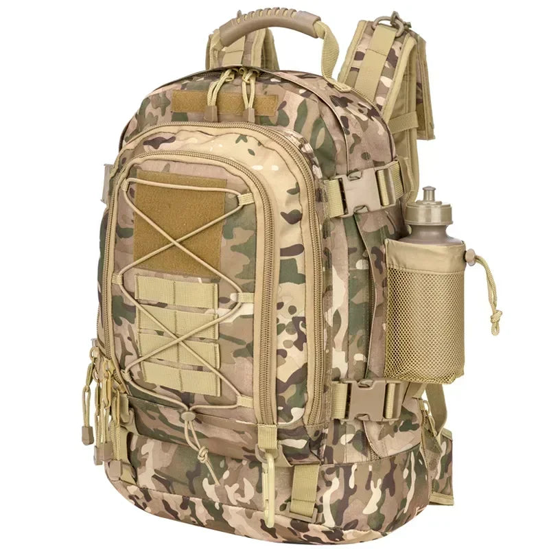 Q Extra Large 60 Liter Tactical Backpack For Men Women Waterproof Laptop Travel