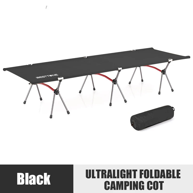 WESTTUNE marching bed, portable folding bed, ultra light aluminum alloy sleeping bed, outdoor camping and travel