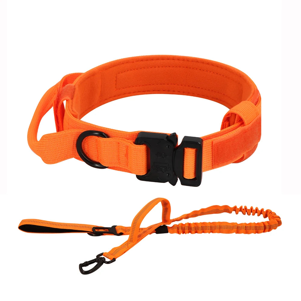 PETRAVELCN Dog Training Collar Set Adjustable Tactical Collar And Leash