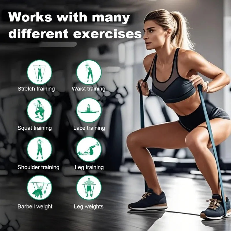 Fitness Resistance Bands Set Pull-up Workout Assist Strap Yoga and Pilates Accessories Agility Training Gym Equipment for Home