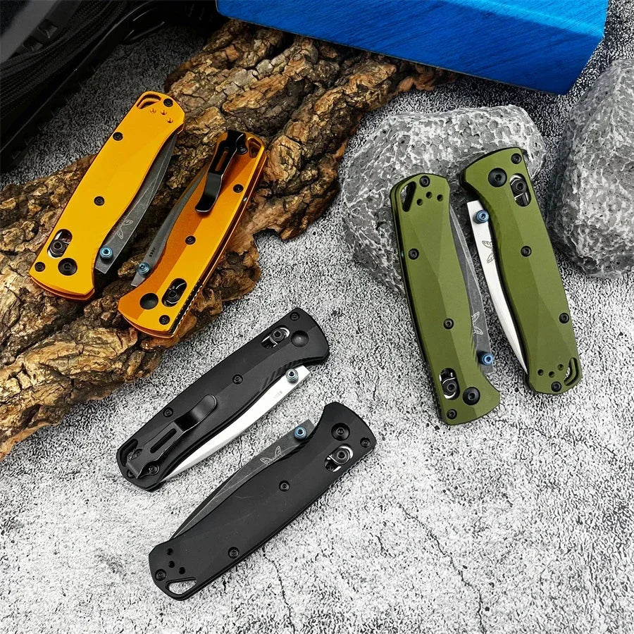 From the DIY Supplies line, the BM 533BK-2 Mini Bugout AXIS folding knife delivers rugged versatility, reliable performance, and compact practicality for outdoor adventures.