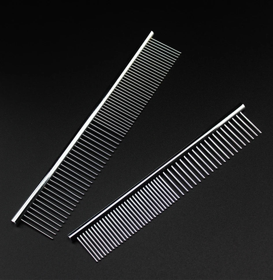 Discover a faster, gentler grooming routine with this stainless steel dog comb, engineered for long, thick coats, reducing tugging and leaving your pet looking neat and feeling comfortable.