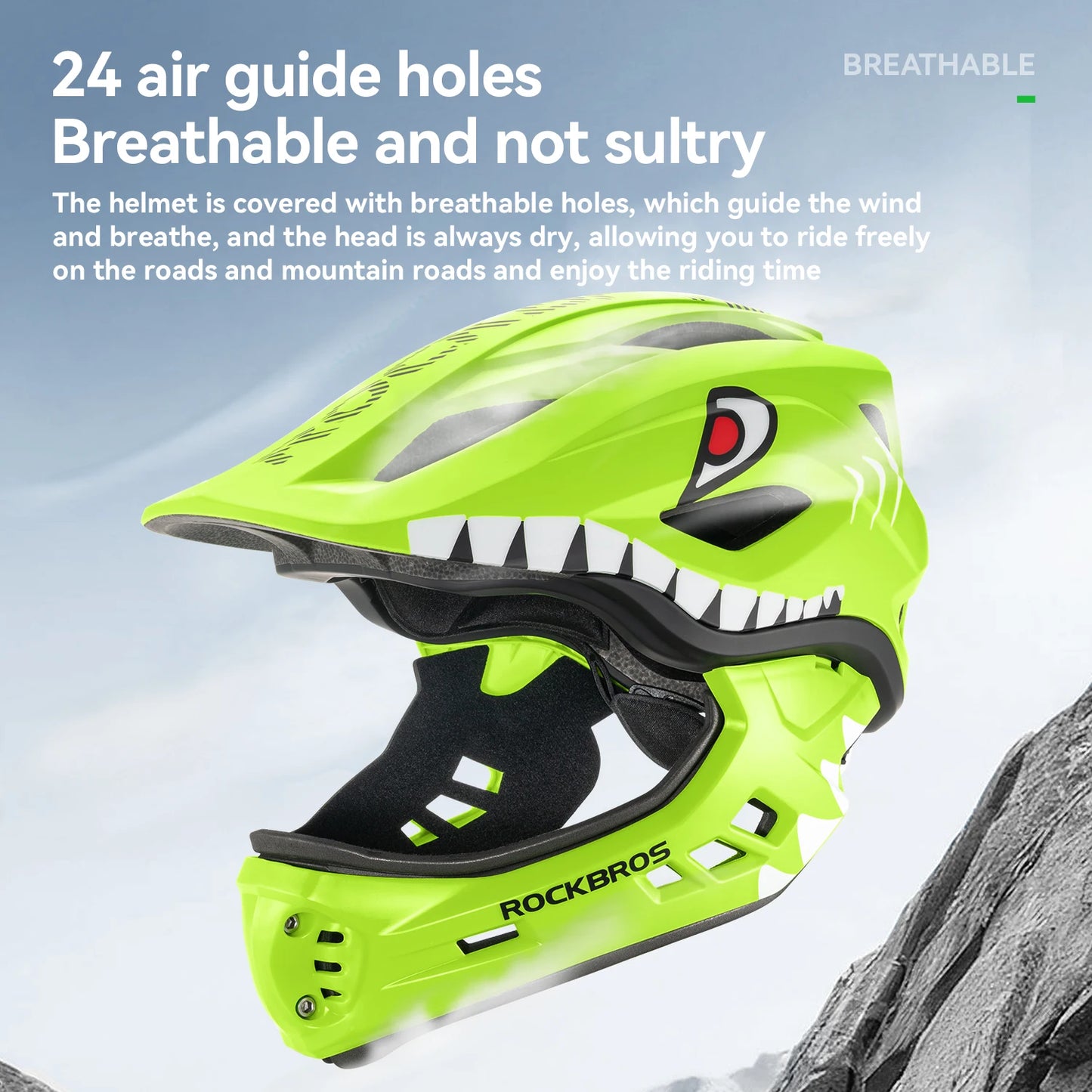 You can trust ROCKBROS to deliver a versatile kids helmet designed for confident riding, school commutes, and weekend adventures.