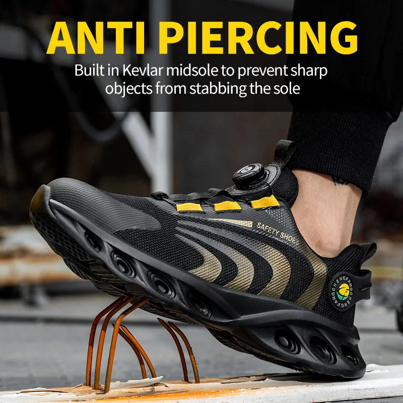 Experience effortless protection and all-day comfort with a lace-free design that lets you slip on quickly, stay secure, and adapt to demanding work environments.