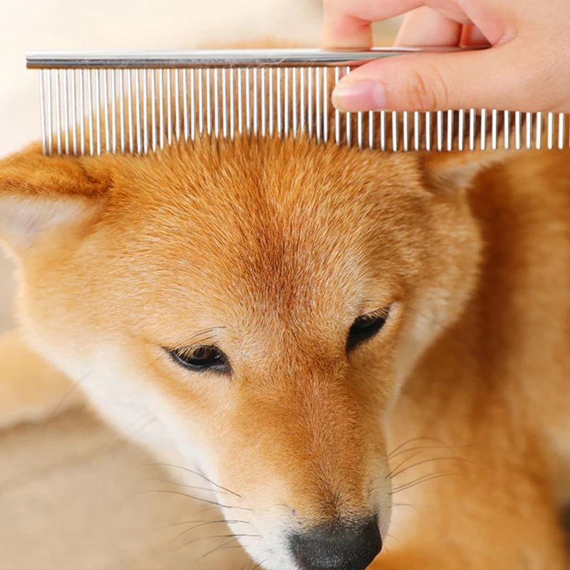 Discover a faster, gentler grooming routine with this stainless steel dog comb, engineered for long, thick coats, reducing tugging and leaving your pet looking neat and feeling comfortable.