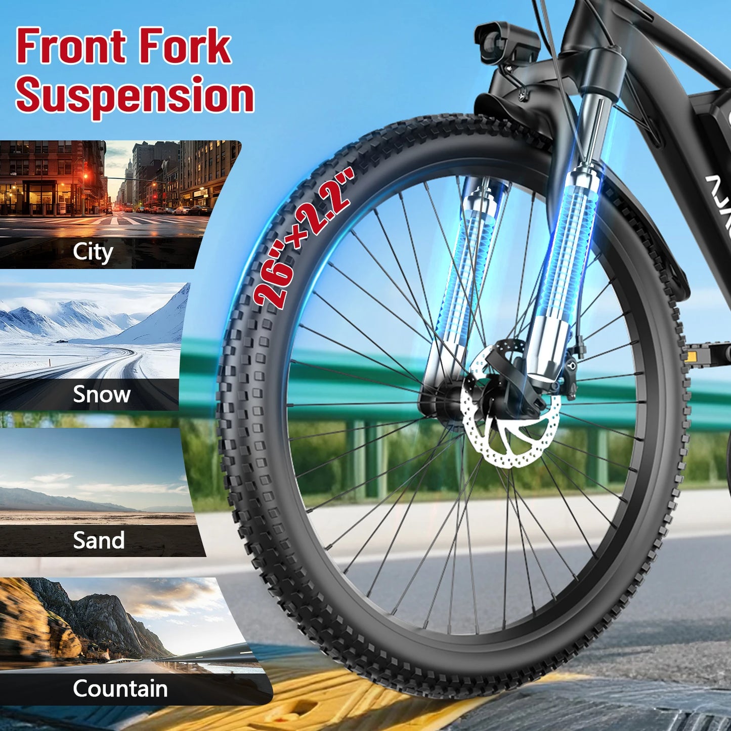Feel the rush of freedom on the X-Koala 26 inch electric bike, designed to power your daily commute and weekend adventures, for every road you chase.